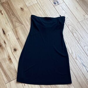 Moda International Classic Black Strapless Dress